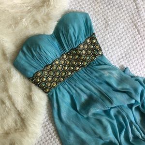 {Colors Dress} Blue Iridescent Prom Gown